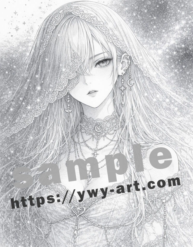 Nyx line art coloring page inspired by Greek mythology